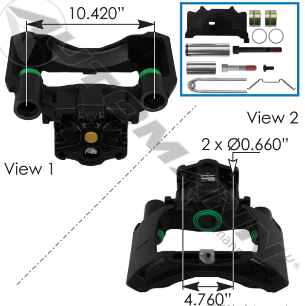 PAN19 Air Disc Caliper RH 158.40195038