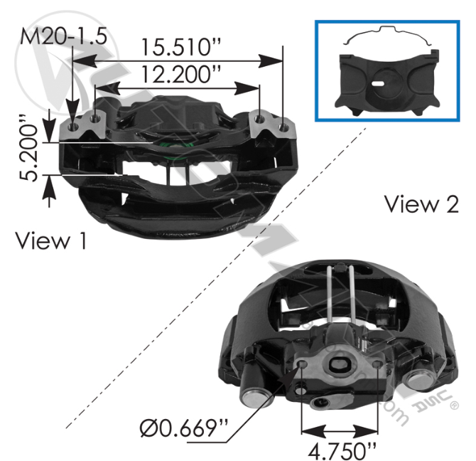 Maxxus Air Disc Caliper LH 158.6403220650
