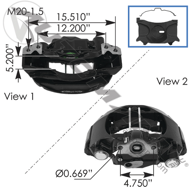 Maxxus Air Disc Caliper RH 158.6403220660