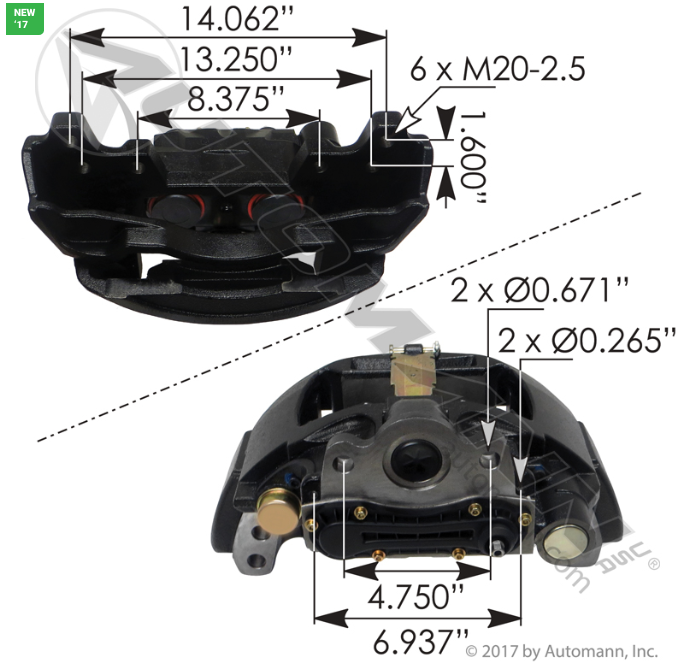 ADB22X Air Disc Caliper 158.802984