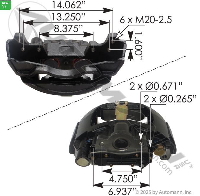 ADB22X Air Disc Caliper 158.802985