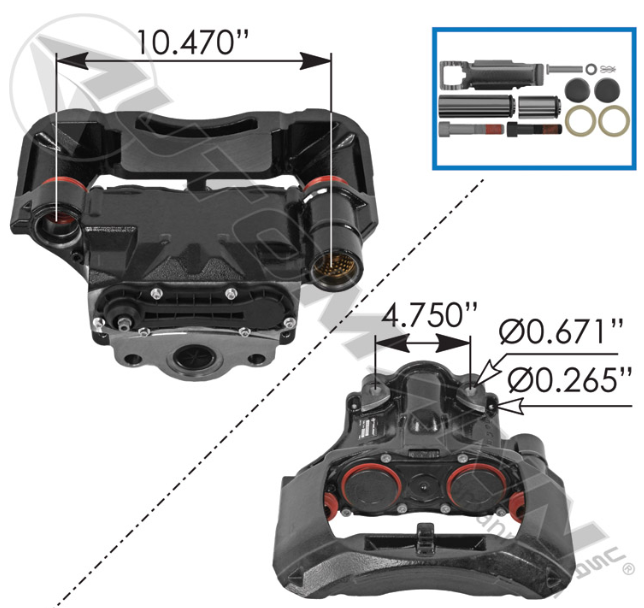 Rationalized ADB22X Air Disc Caliper 158.K097845