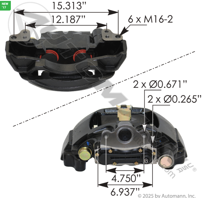 ADB22XV Air Disc Caliper 158.K081256