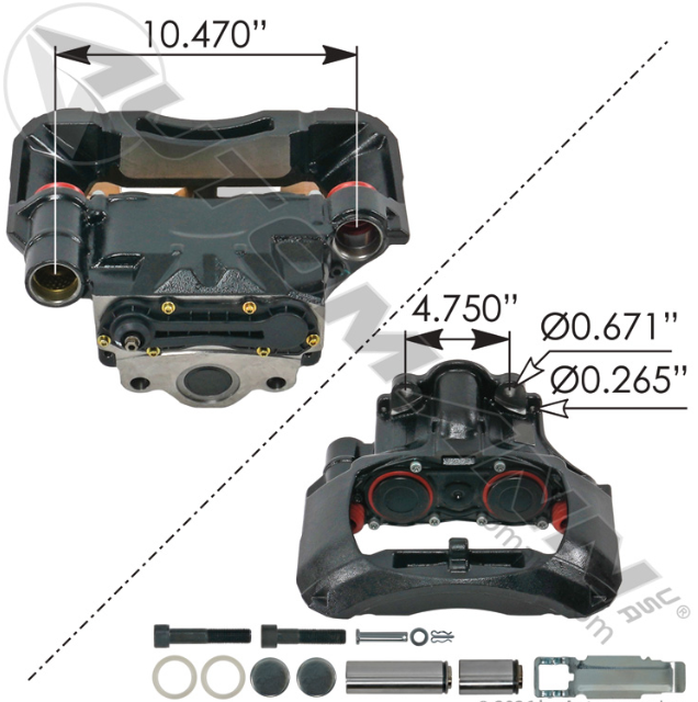 Rationalized ADB22X Air Disc Caliper 158.K097844