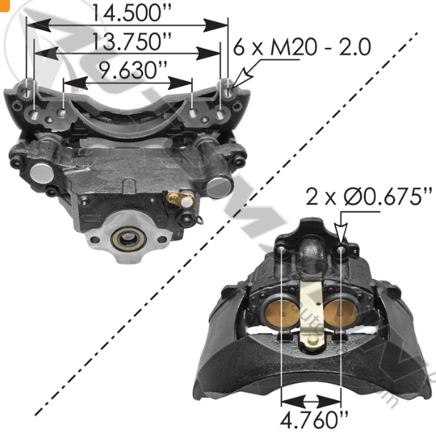 ELSA 225 Air Disc Caliper Axial LH 158.LRG728