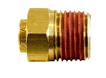 Brass PLC Connector 1/8 Tube X 1/8 NPT PL1368-2A 177.13B682A