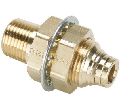 1/2 NPT X 1/2 Tube Bulkhead Fitting 177.13B68BH8D