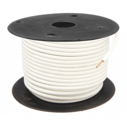 White 10 Gauge Wire 100' 178.2110WT