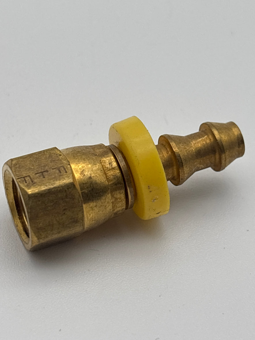 Female SAE Swivel Push Lock Fitting 1/4 Barb X 1/4 SAE 728-44 177.86244