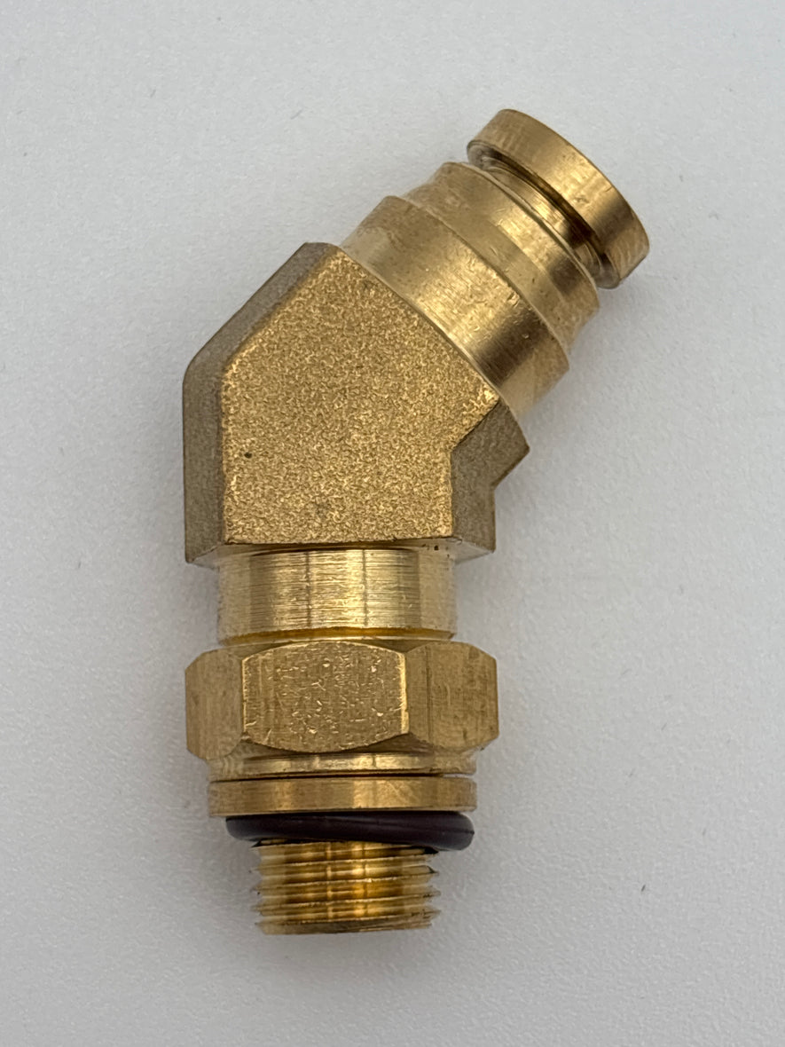 45 PLC Brass Male Elbow 1/4 Tube X M10 X 1.0 177.13B744M10