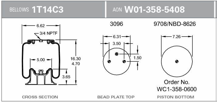 5408 Air Bag AB1DK10B-5408