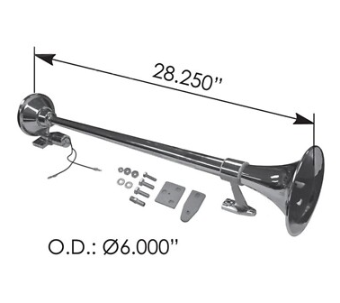 Single Air Horn 28.25" 562.1301