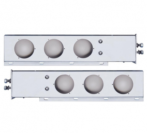 Mud Flap Bracket Kit With Light Cut-Outs 2" Spacing 562.Q1005SS