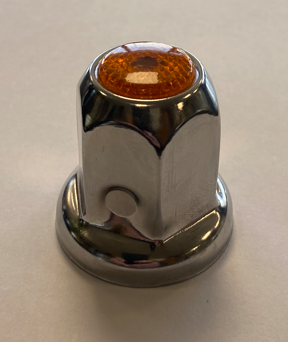 33MM Chrome Lug Cover Push On Amber Reflector 562.A4033A