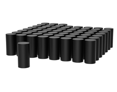 M22 X 1.5 Thread On Cylinder Lug Cover Black 60 Pack 562.A4035CPX-BX60