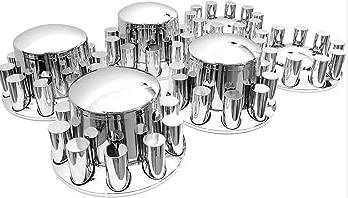 Chrome Axle Cover Set With Cylinder Nut Covers 562.FR1017C