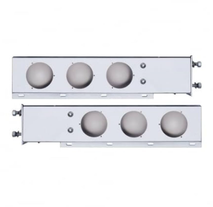 Mud Flap Bracket Kit With Light Cut-Outs 3-3/4" Spacing 562.Q1001SS