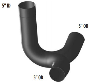Kenworth Exhaust Y-Pipe 562.U595AEYA
