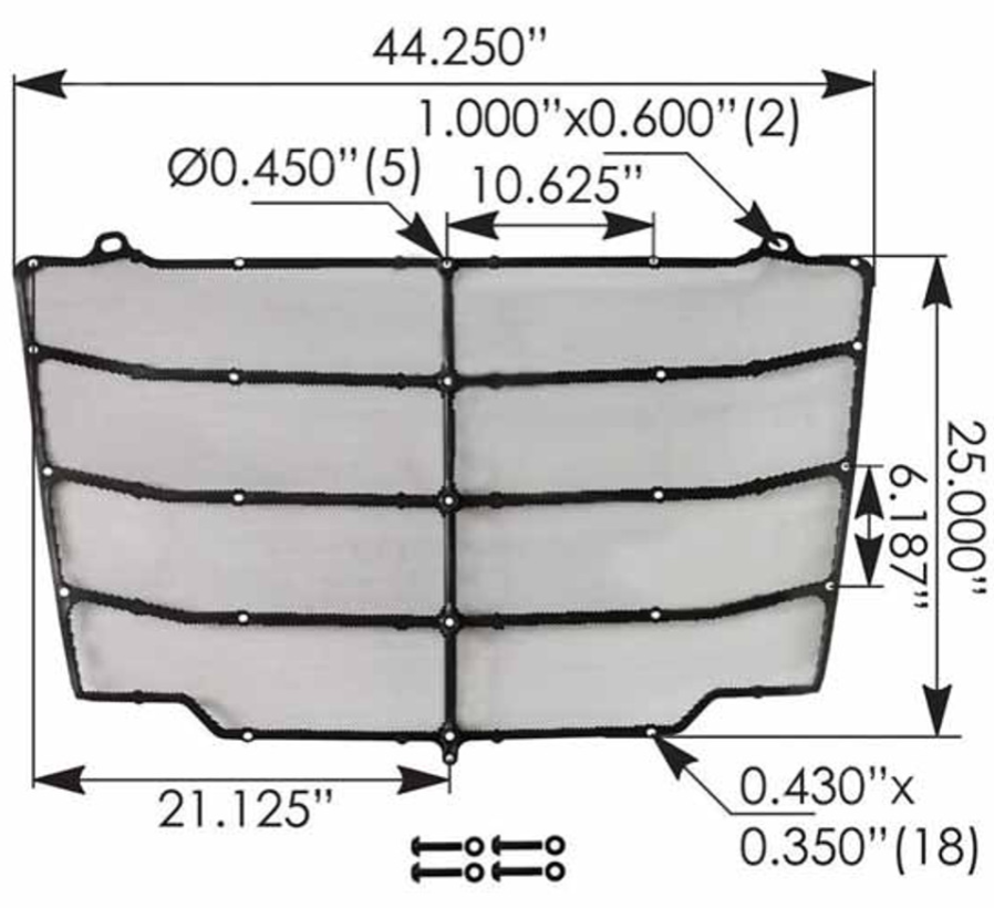 Freightliner Cascadia Bug Screen 2018-Up 564.14024S