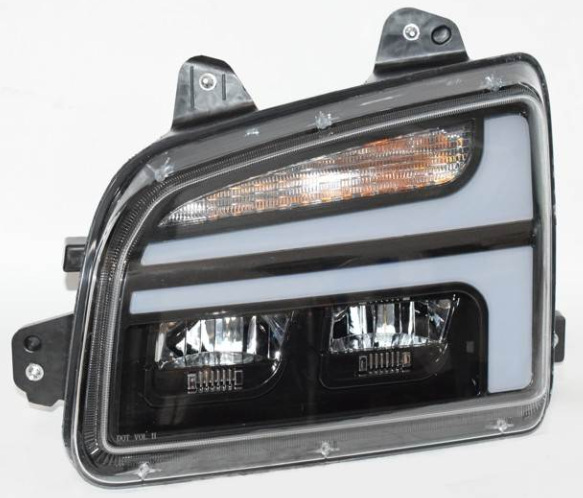 Kenworth T880 LH LED Headlamp Black 564.59125LB