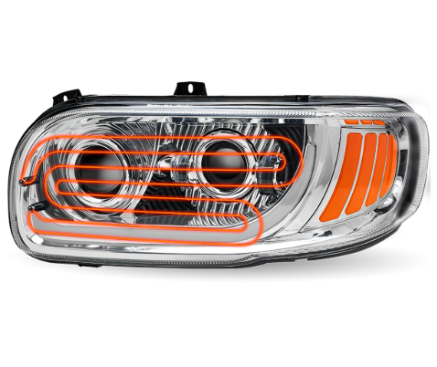 Peterbilt 389 Heated Lens Headlamp LH 564.750102C