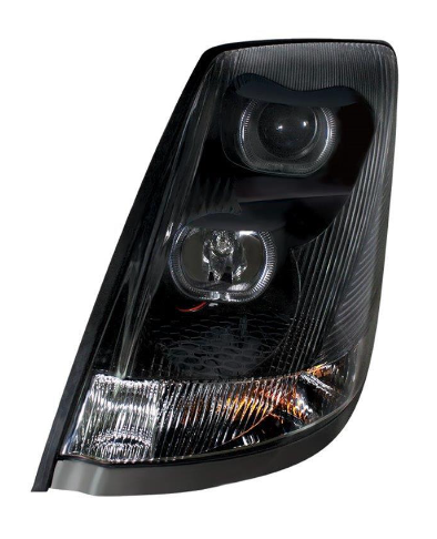 Volvo VN VNL Black Projector Headlamp LH 564.96016