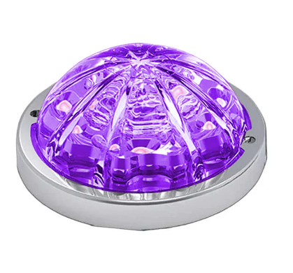 Low Profile LED Watermelon Cab Light Purple Clear Lens 571.LD323GEMCPW-LP