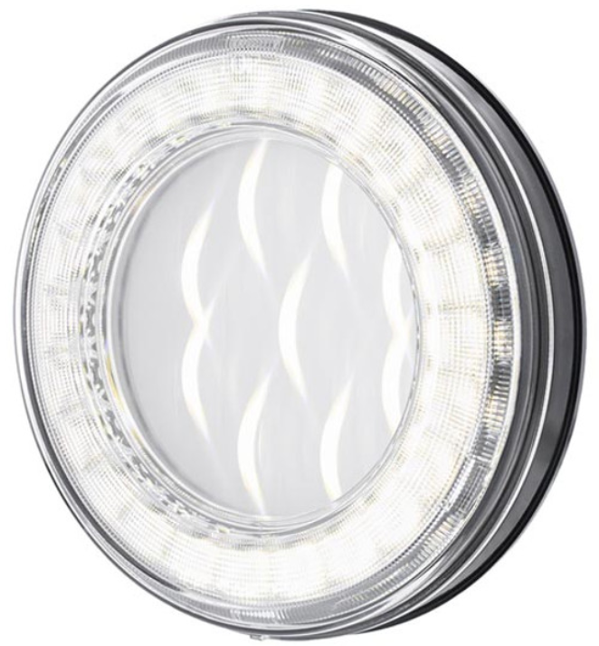 Clear 4" LED Back-Up Light Cat Eye Lens 571.LD40W3DCAT30