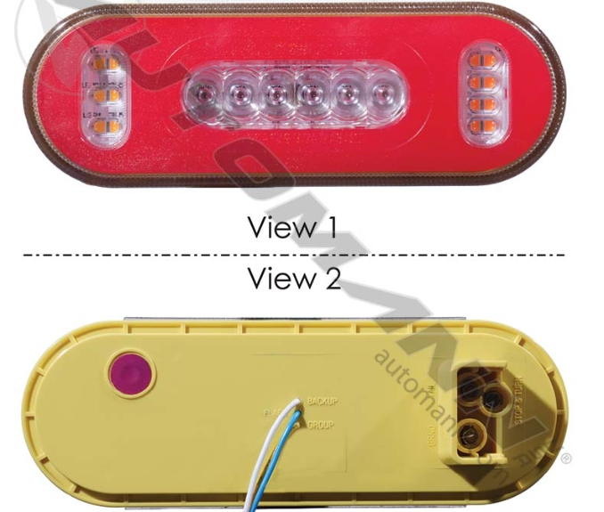 LED Combo S/T/T Back-Up And Strobe Light 571.LD60RWA34