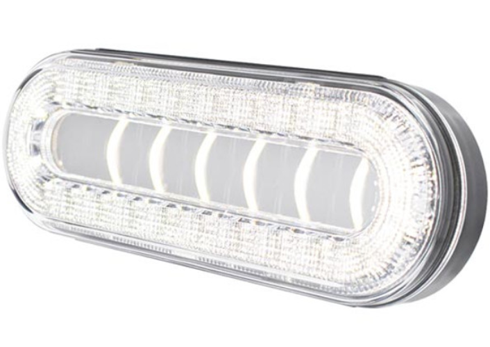 Clear 6" Oval LED Back-UP Light Cat Eye Lens 571.LD60W3DCAT30