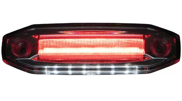 Red LED Marker Light Clear Lens With Ground Feature 571.LD27RW12