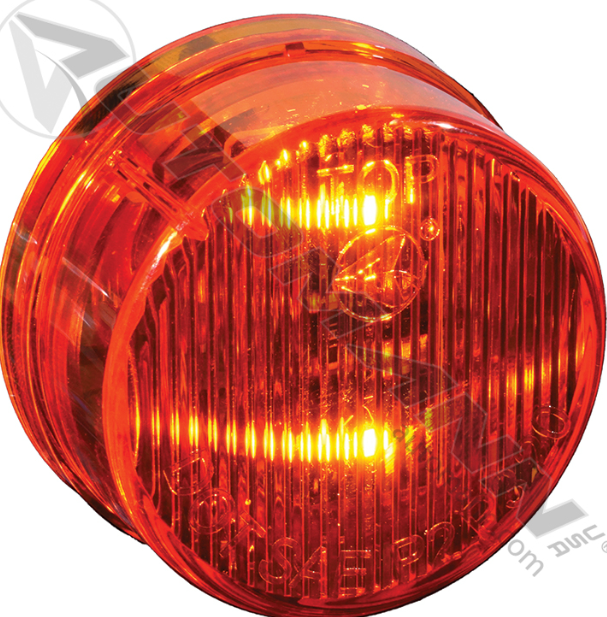 Amber LED 2" Round Marker Lamp 2 Diode 571.LD303A2