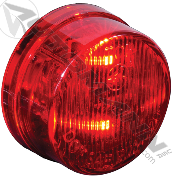 Red LED 2" Round Marker Lamp 2 Diode 571.LD303R2