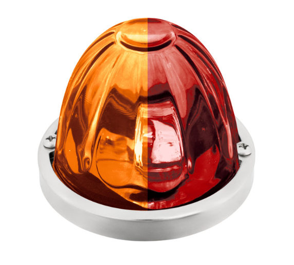 Watermelon LED Light Clear Glass Lens Amber/Red 571.LD323AR4