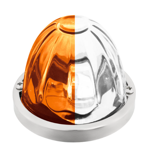 Watermelon LED Light Clear Glass Lens Amber/White 571.LD323AW4
