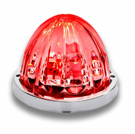 LED Watermelon Cab Light Red Clear Lens 571.LD323GEMCR