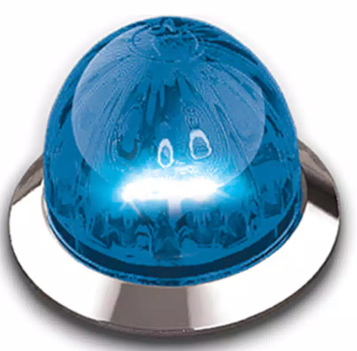 Blue LED 3/4" Clear Lens Watermelon Light 571.LD323MINIGEMCB