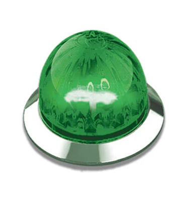 Green LED 3/4" Clear Lens Watermelon Light 571.LD323MINIGEMCG
