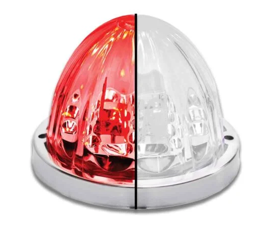 Watermelon LED Light Clear Glass Lens Red/White 571.LD323RW4