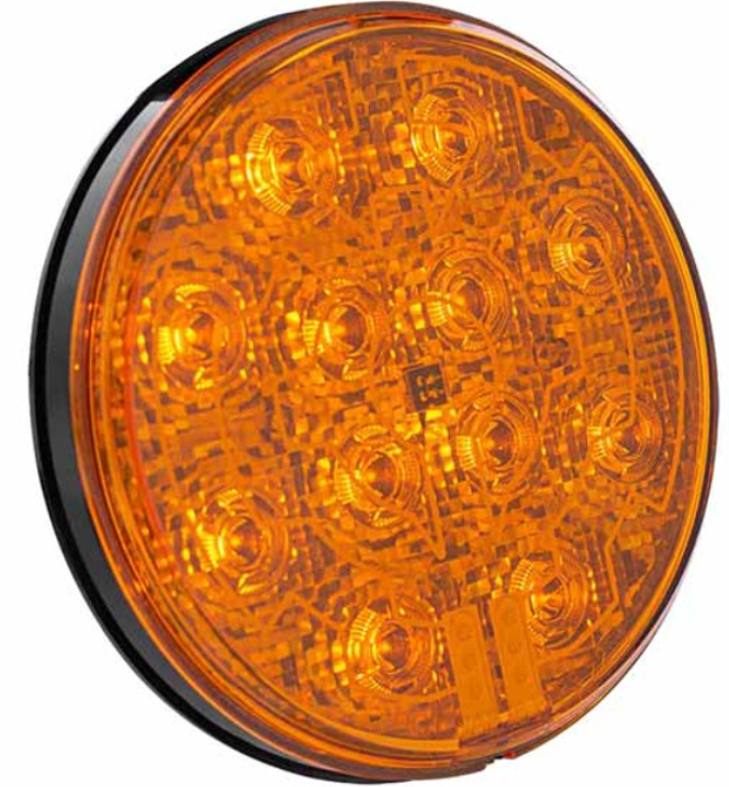 Amber LED 4" Round Heated Lens Light 571.LD41A12-HEAT