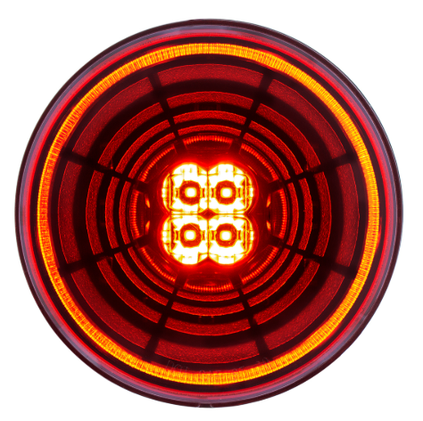 Red 4" LED Multi-Halo Light 571.LD41R13