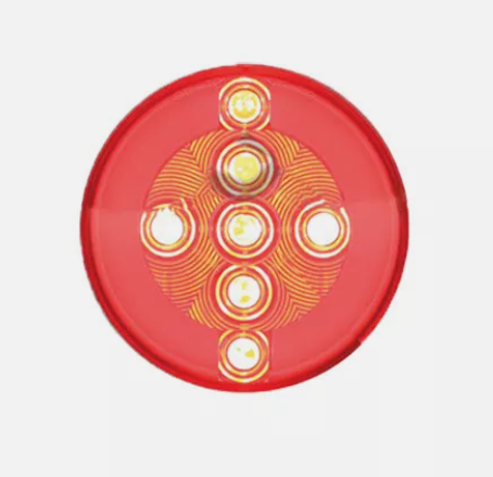 Red 4" LED Zeon Halo Light 571.LD41R25