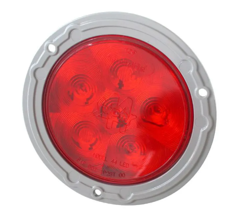 Red LED Lamp With Flange 571.LD441R6