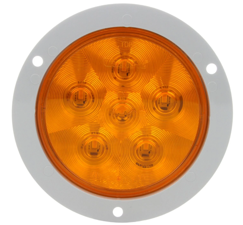 Amber LED Park Turn Lamp With Flange 571.LD44A7GF