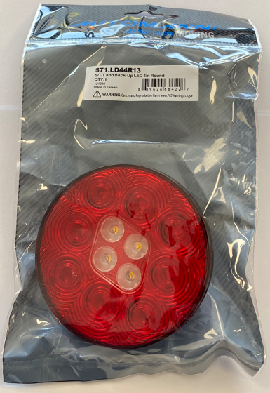 Red LED STT And Back-Up Light 4" 571.LD44R13