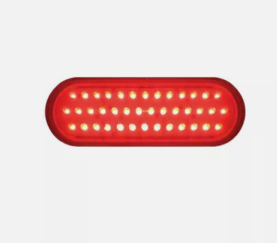 Red LED 6" Oval STT 40 Diode Lamp 571.LD60R40