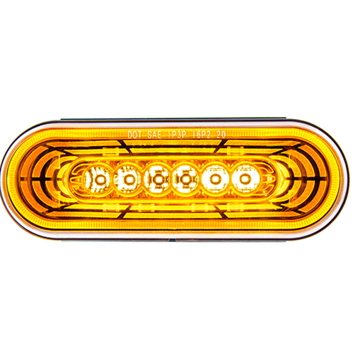 Amber LED Oval Multi-Halo Light 571.LD61A13