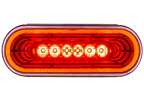 Red LED Oval Multi-Halo Light 571.LD61R13