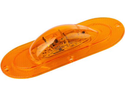 Amber LED Oval Midship Turn Signal PL-3 Connector 571.LD662A9-1