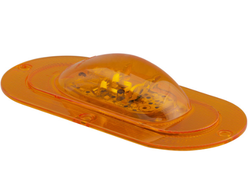 Amber LED Oval Midship Turn Signal PL-3 Connector 571.LD662A9